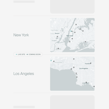 Location map NYC LA